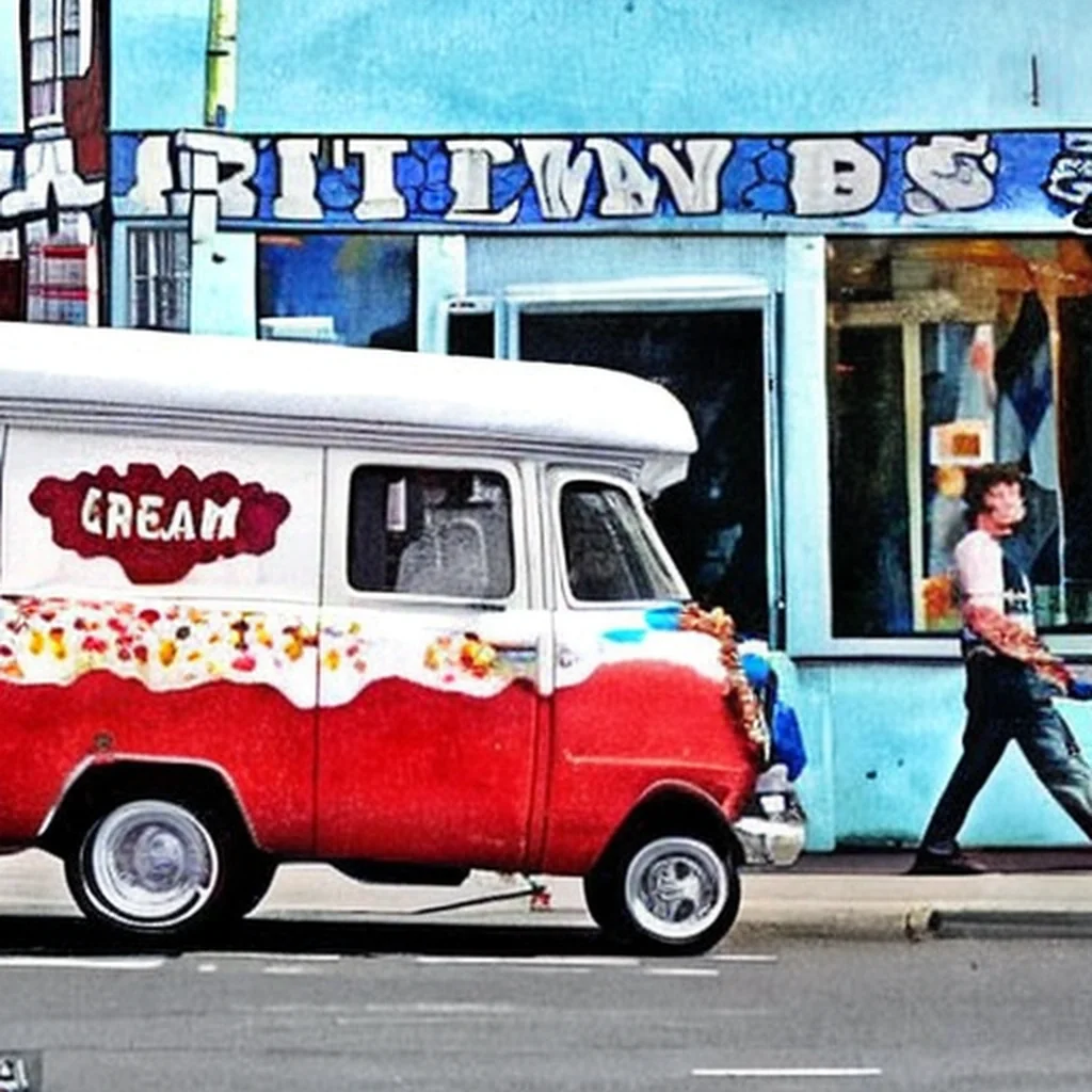 You are currently viewing Ice cream man makes his final round : Vans take funeral procession through town to remember  iconic  dairy business boss