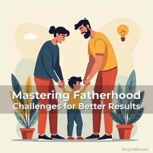 Artistic representation for Mastering Fatherhood Challenges for Better Results