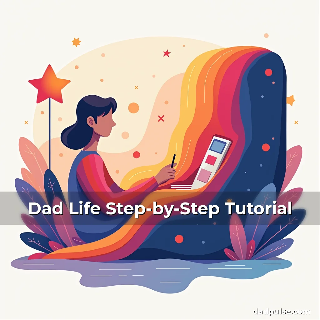 Artistic representation for Dad Life Step-by-Step Tutorial