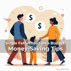 Artistic representation for Single Fatherhood on a Budget: Money-Saving Tips