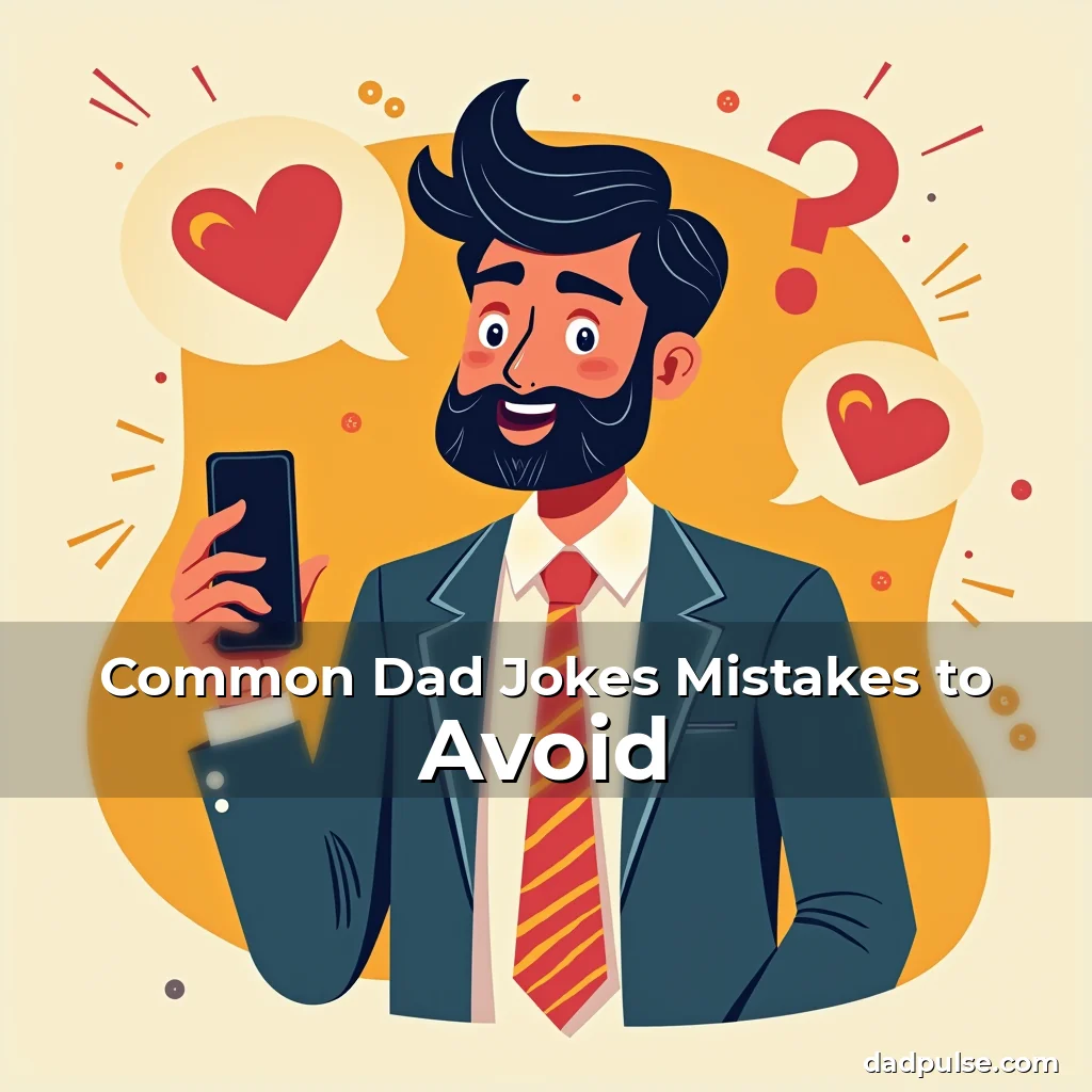 Artistic representation for Common Dad Jokes Mistakes to Avoid