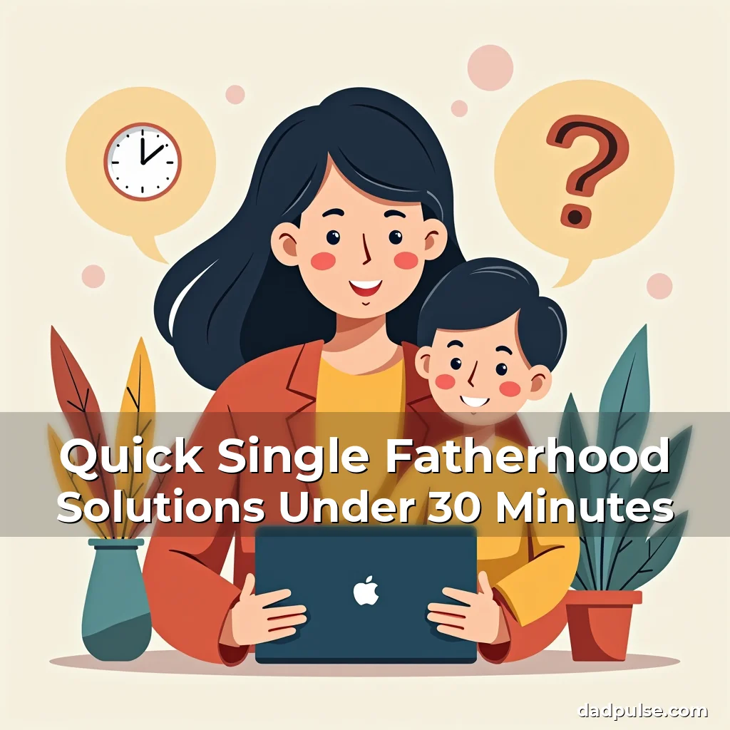 Artistic representation for Quick Single Fatherhood Solutions Under 30 Minutes