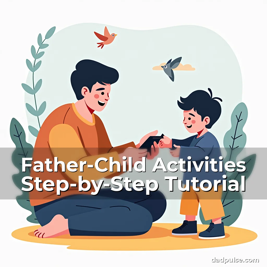 Artistic representation for Father-Child Activities Step-by-Step Tutorial