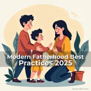 Artistic representation for Modern Fatherhood Best Practices 2025