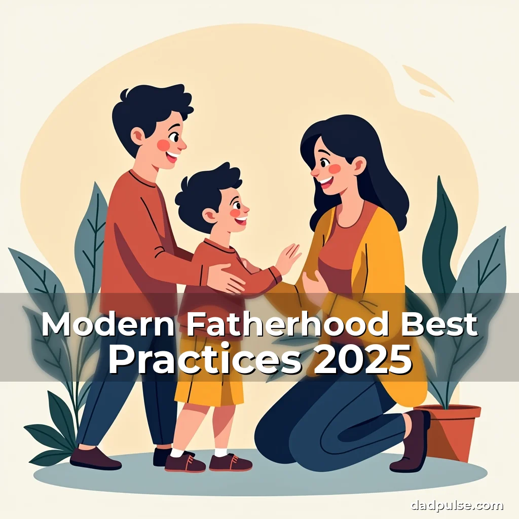 Artistic representation for Modern Fatherhood Best Practices 2025