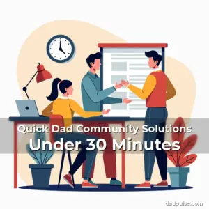 Artistic representation for Quick Dad Community Solutions Under 30 Minutes