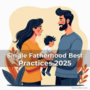 Artistic representation for Single Fatherhood Best Practices 2025
