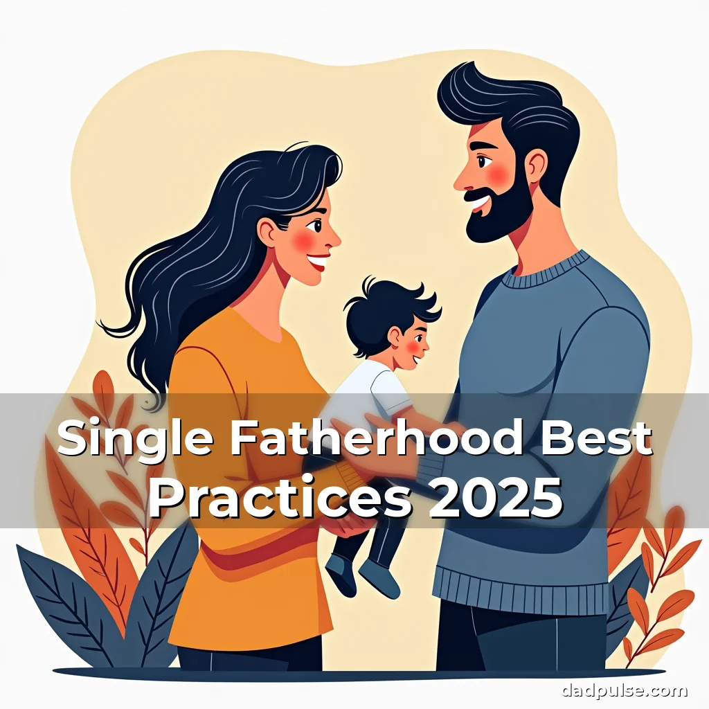 Artistic representation for Single Fatherhood Best Practices 2025