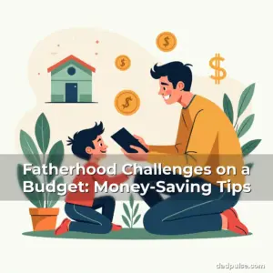 Artistic representation for Fatherhood Challenges on a Budget: Money-Saving Tips