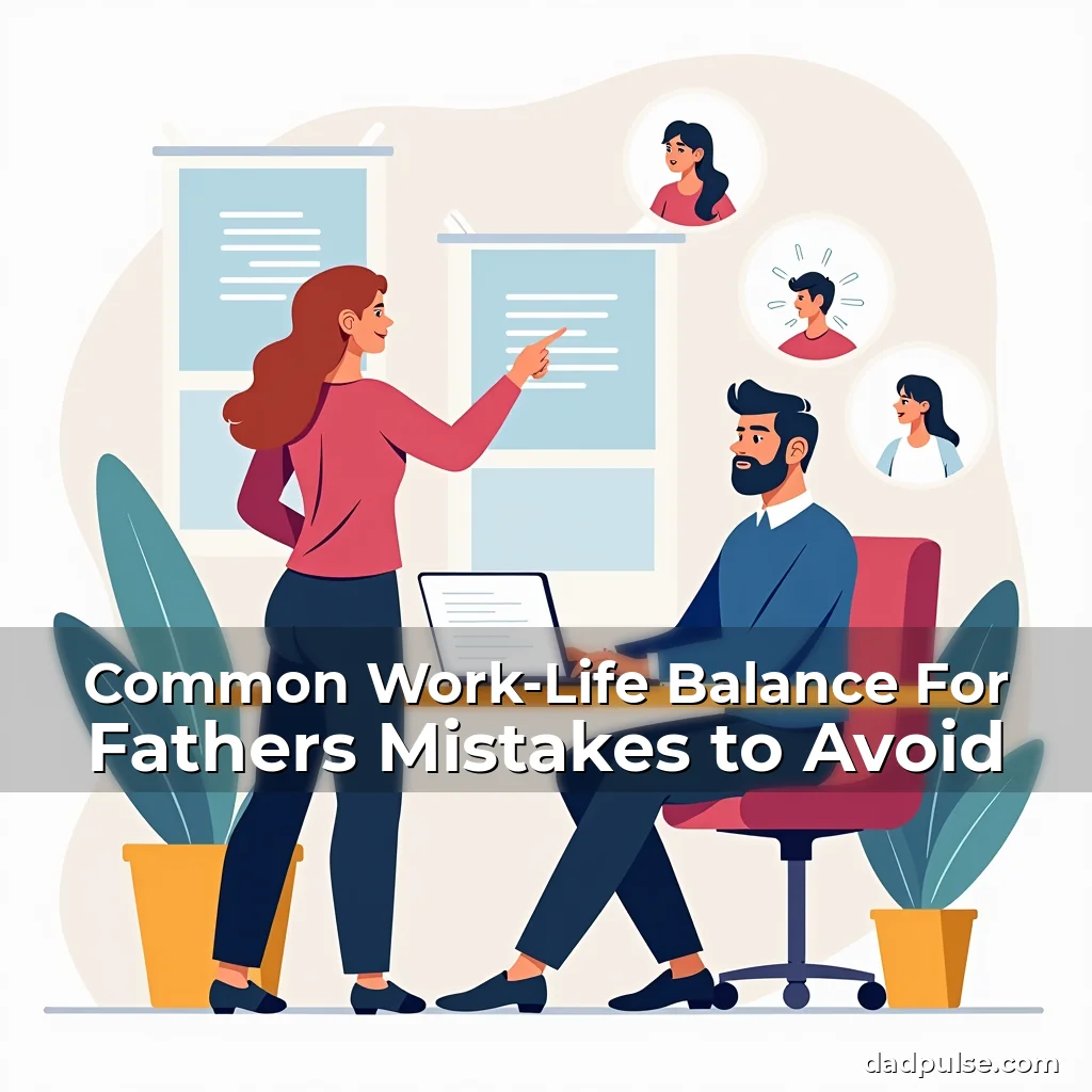 Artistic representation for Common Work-Life Balance For Fathers Mistakes to Avoid