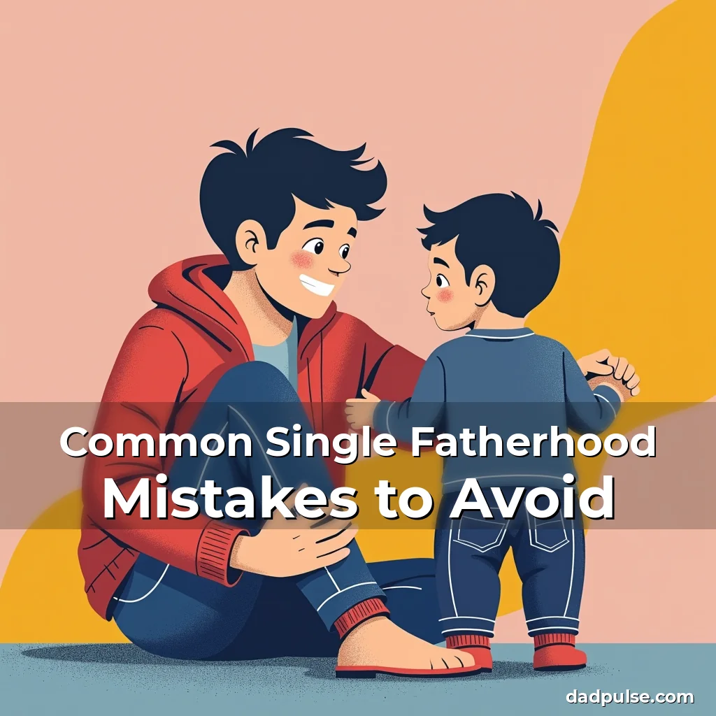 Artistic representation for Common Single Fatherhood Mistakes to Avoid