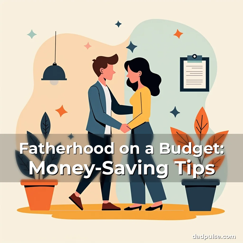 Artistic representation for Fatherhood on a Budget: Money-Saving Tips