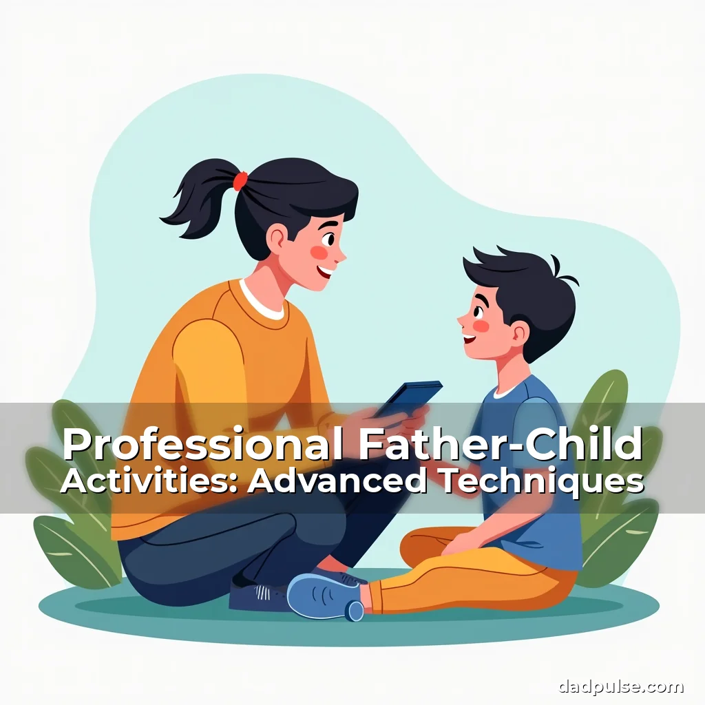 Artistic representation for Professional Father-Child Activities: Advanced Techniques