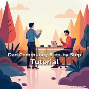 Artistic representation for Dad Community Step-by-Step Tutorial
